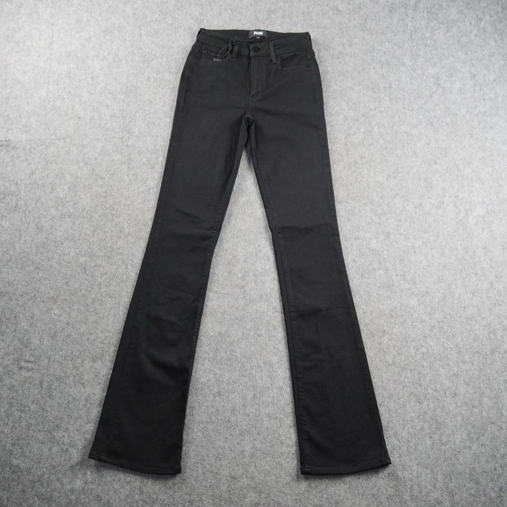 PAIGE Women's Hourglass High Rise Bootcut Jeans Size 25 Black